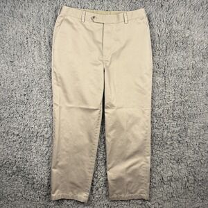 Jos. A. Bank Traveler's Collection Pleated Khaki Pants Mens 34x29